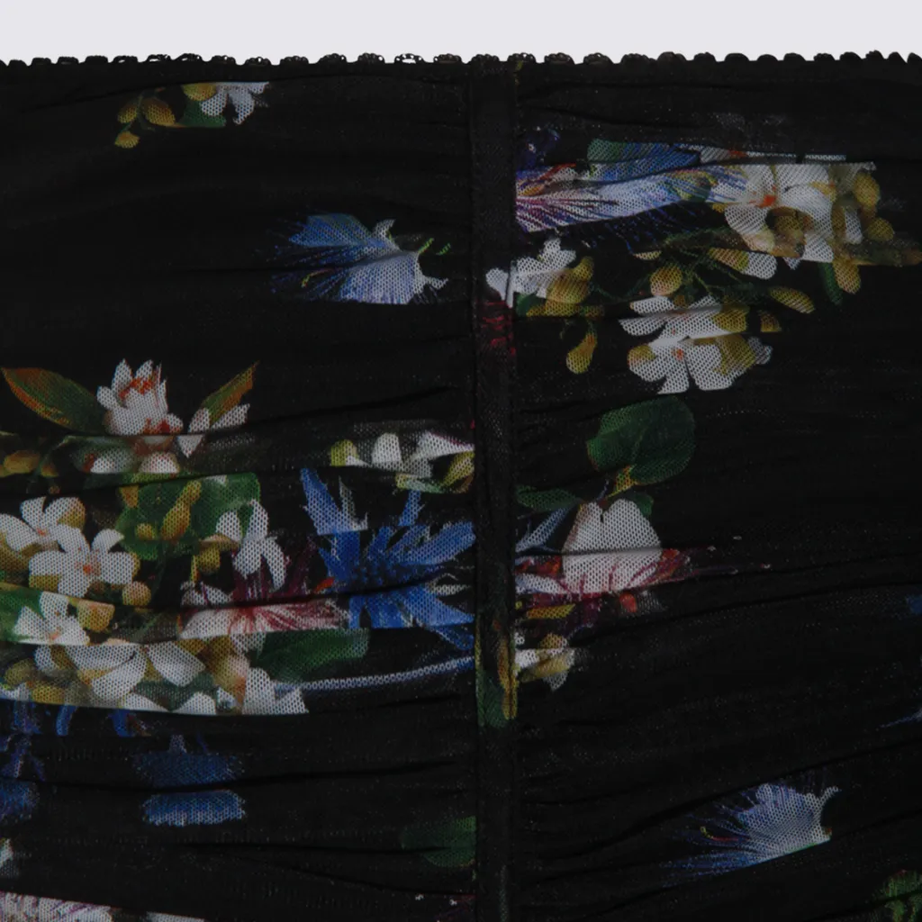 Floral-Print Midi Skirt