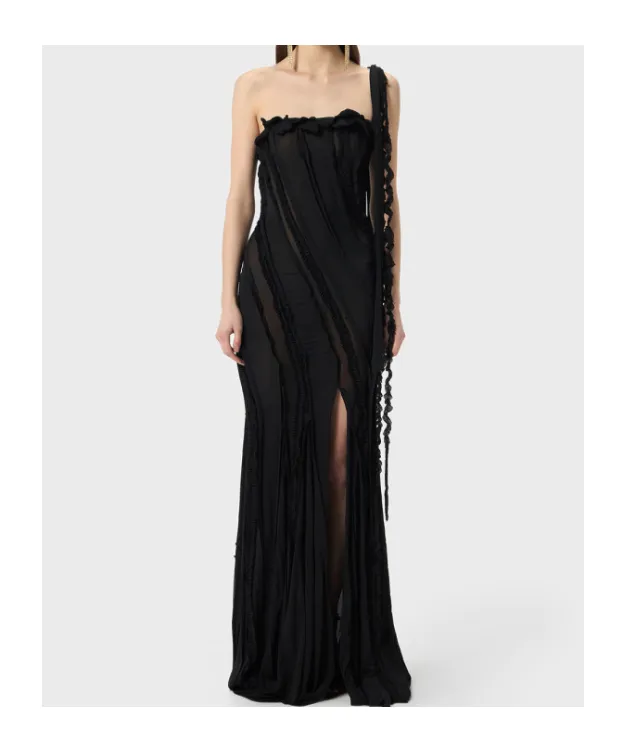 Draped Evening Gown