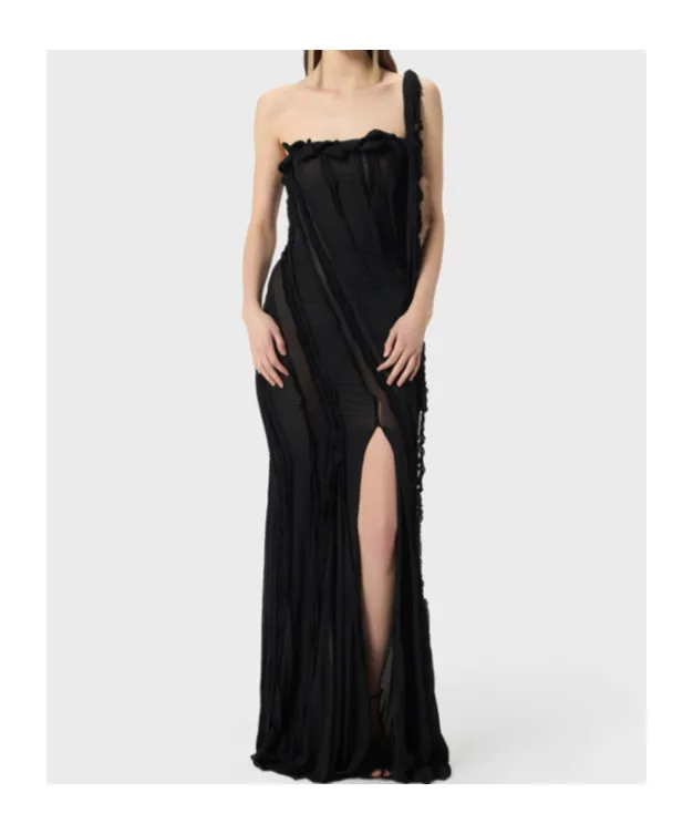 Draped Evening Gown
