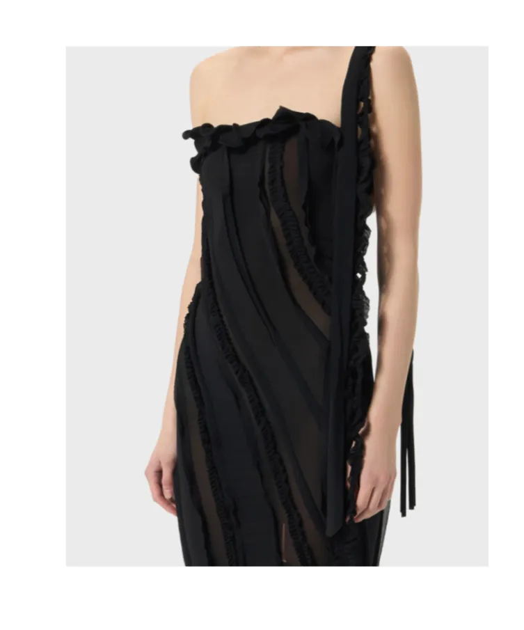 Draped Evening Gown