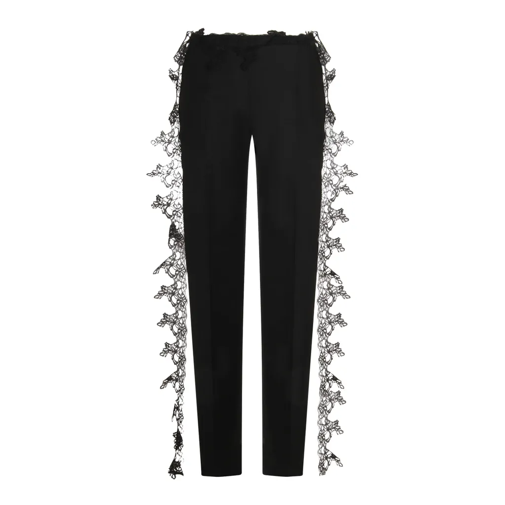Lace-Detail Trousers