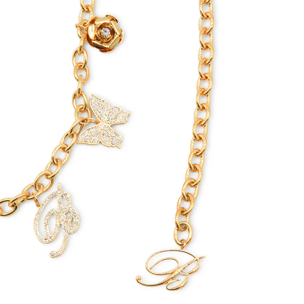 Rose-Butterfly Chain Belt
