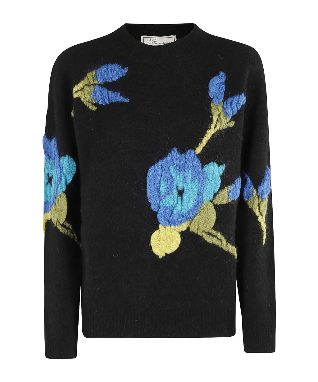 Floral Embroidery Sweater