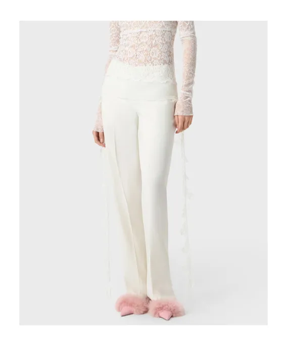 Lace-Detail Trousers