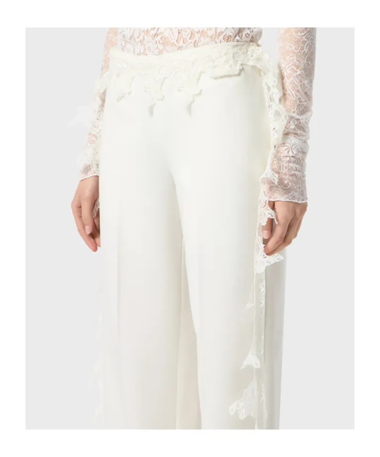 Lace-Detail Trousers