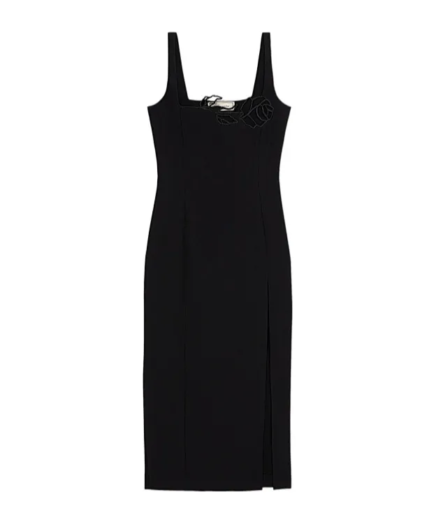 Rose-Embellished Dress