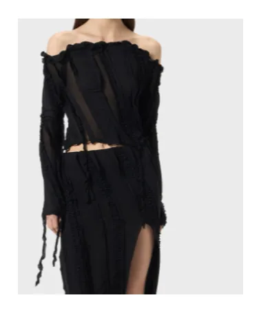 Off-Shoulder Ruffled Top