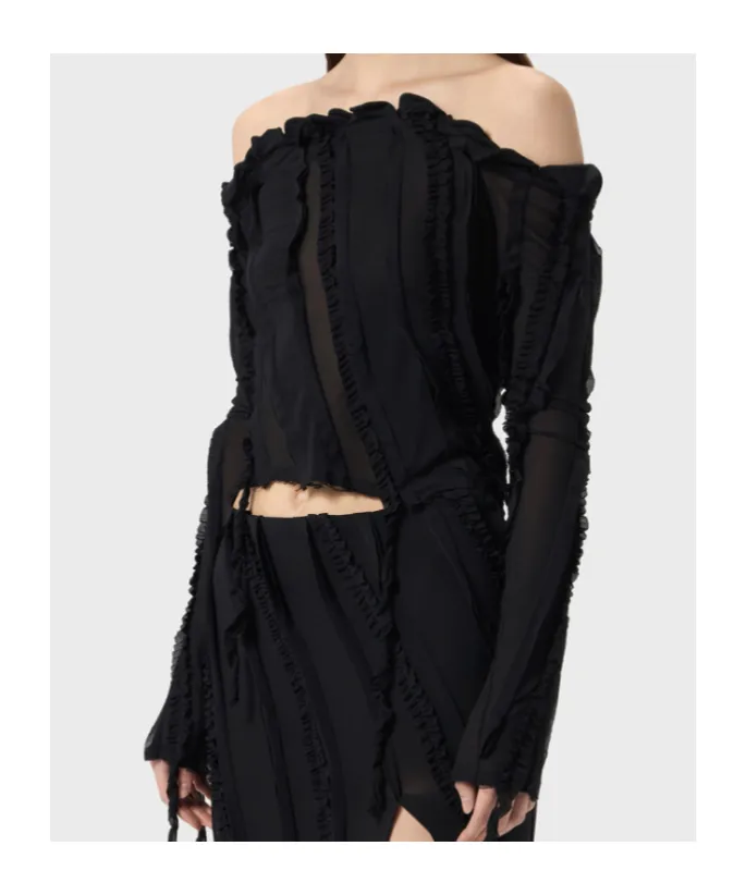Off-Shoulder Ruffled Top