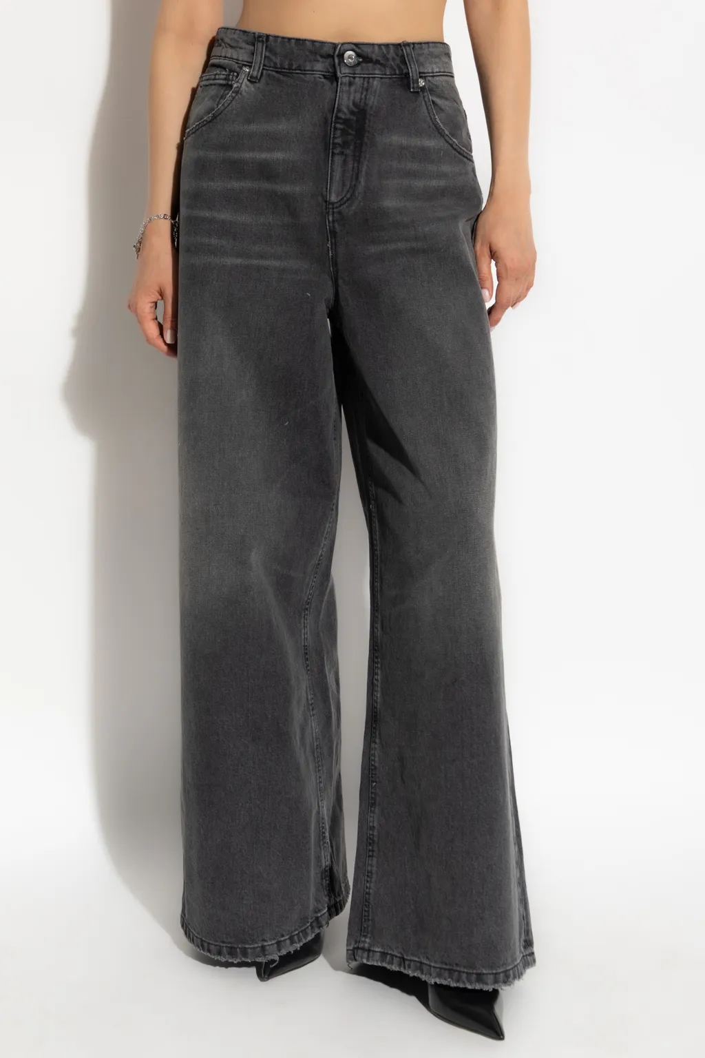 Whiskering Effect Jeans