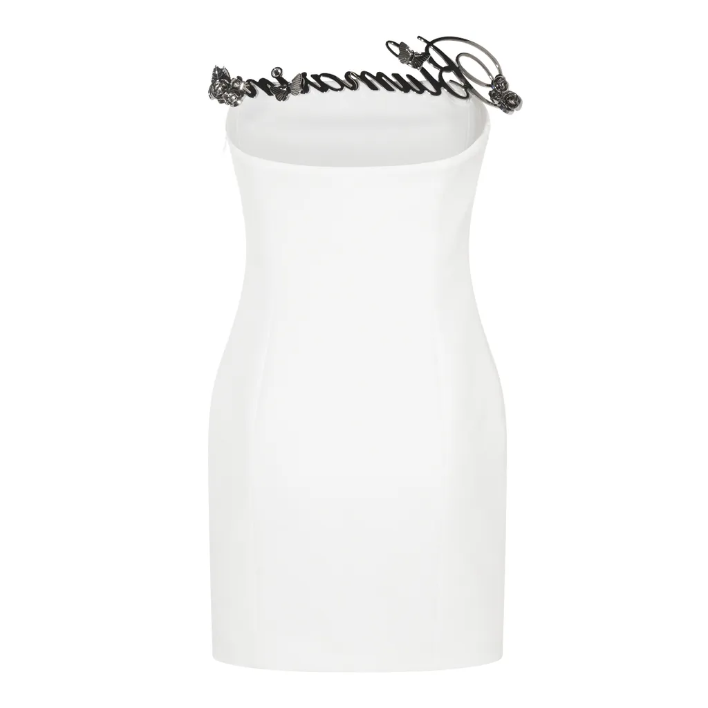 Logo Lettering Mini Dress