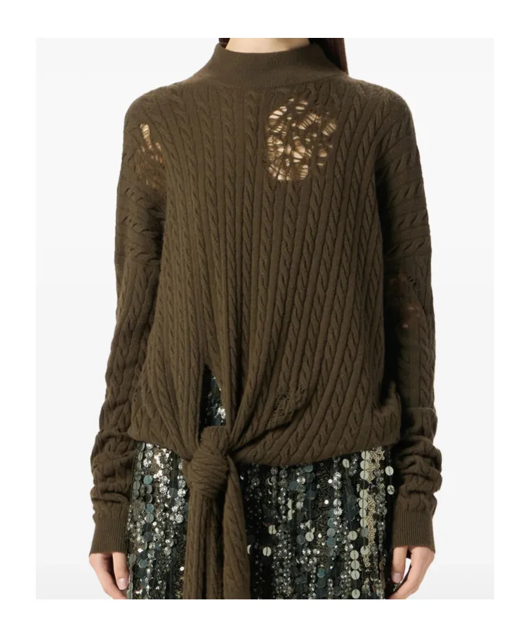 Tie-Detail Sweater