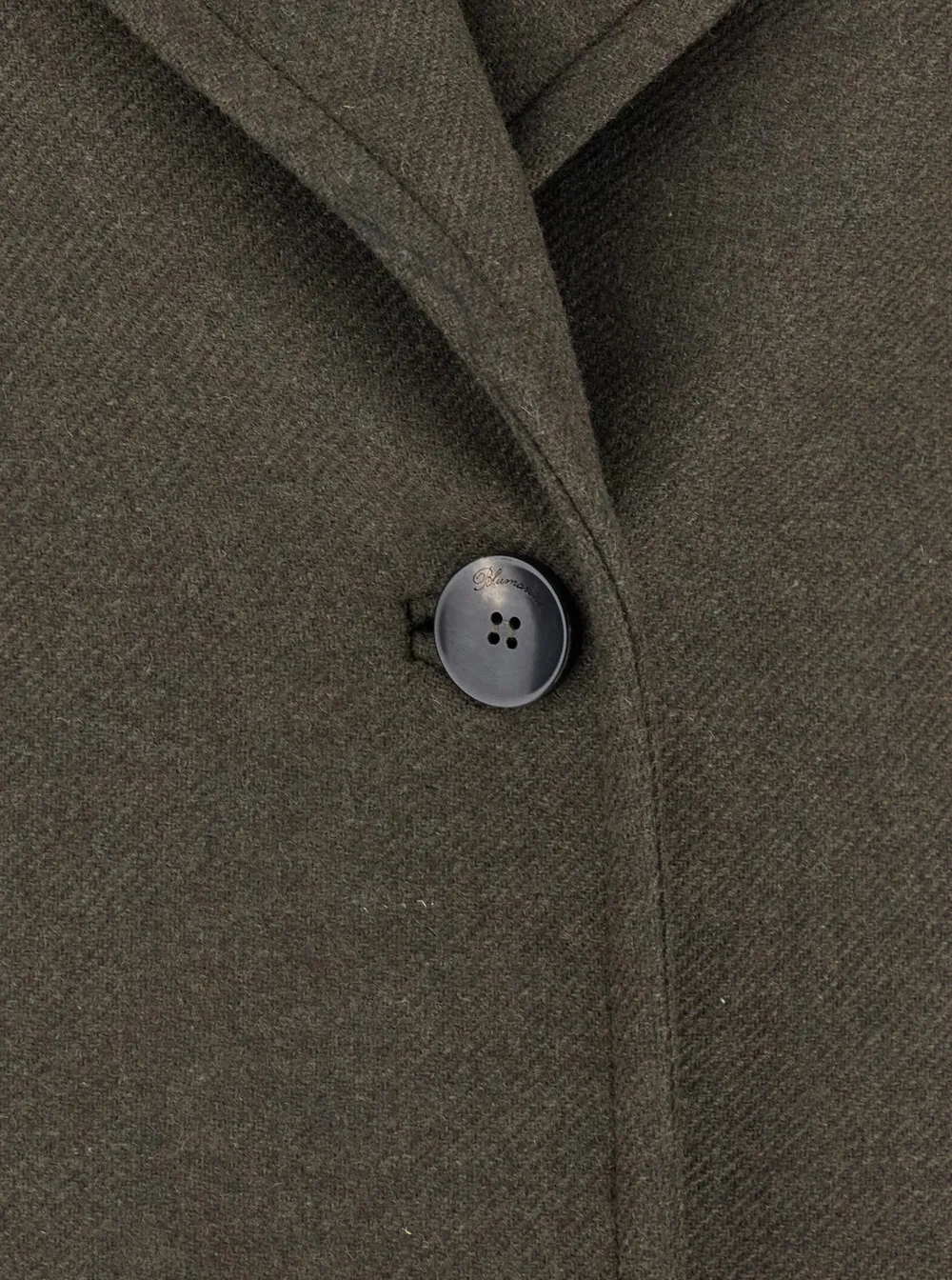 Single-Breasted Shearling Detailed Coat