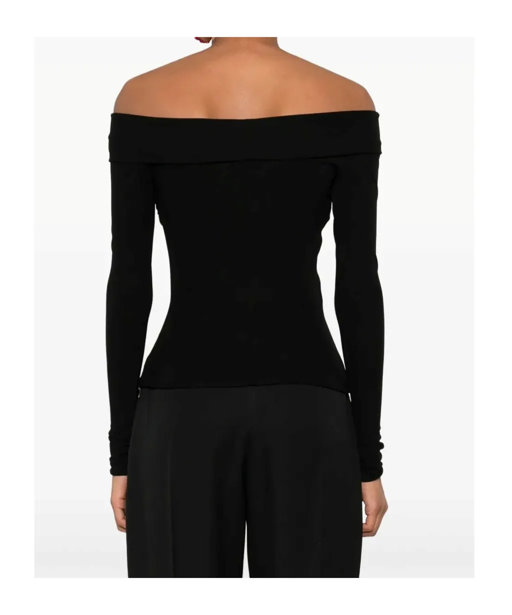 Off-Shoulder Twist-Front Top