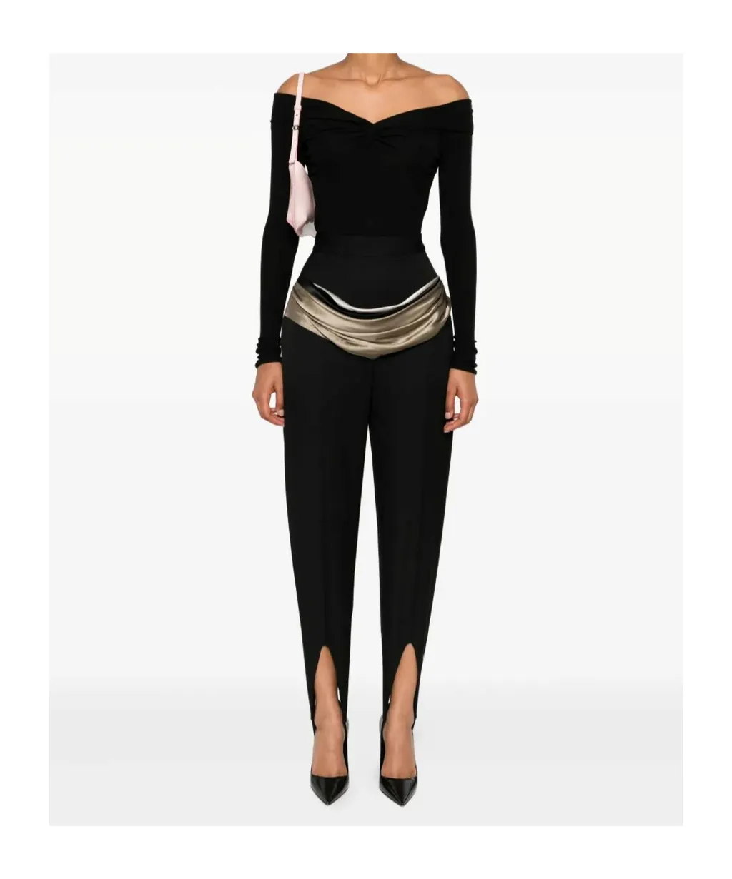 Off-Shoulder Twist-Front Top