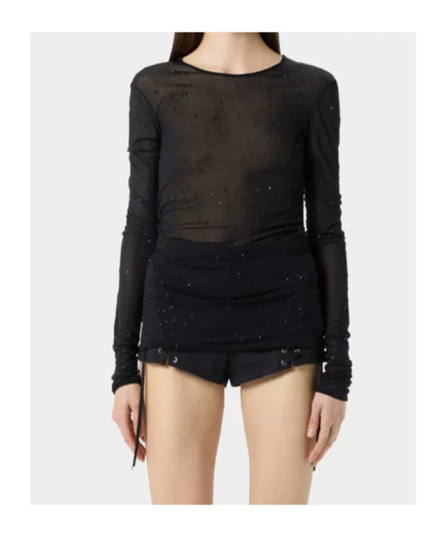 Crystal-Embellished T-Shirt