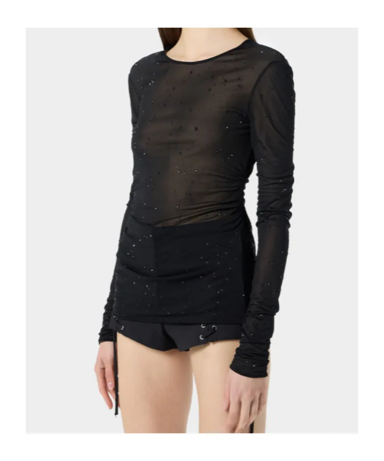 Crystal-Embellished T-Shirt