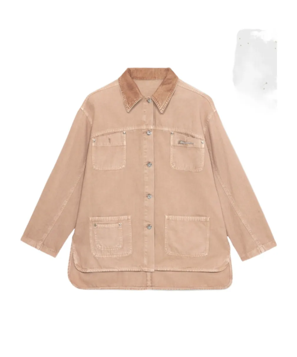 Logo Brooch Jacket