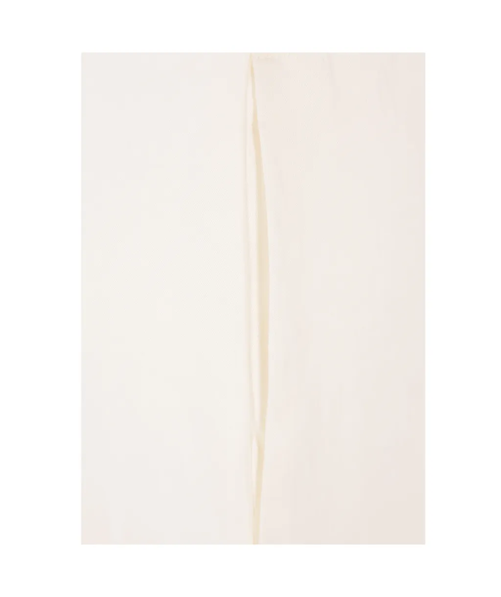 Wide-Leg Gabardine Trousers