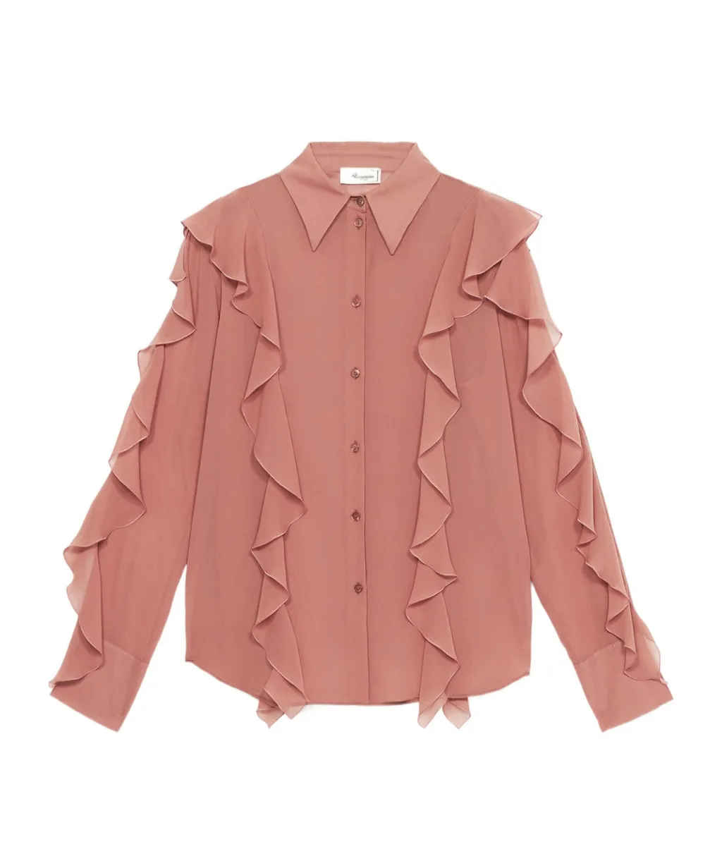 Long Sleeved Ruffled Shirt