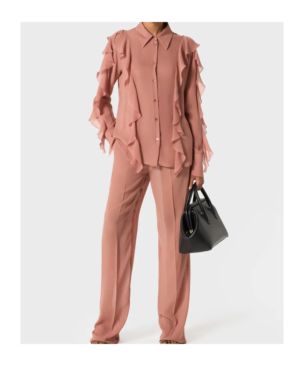 Long Sleeved Ruffled Shirt