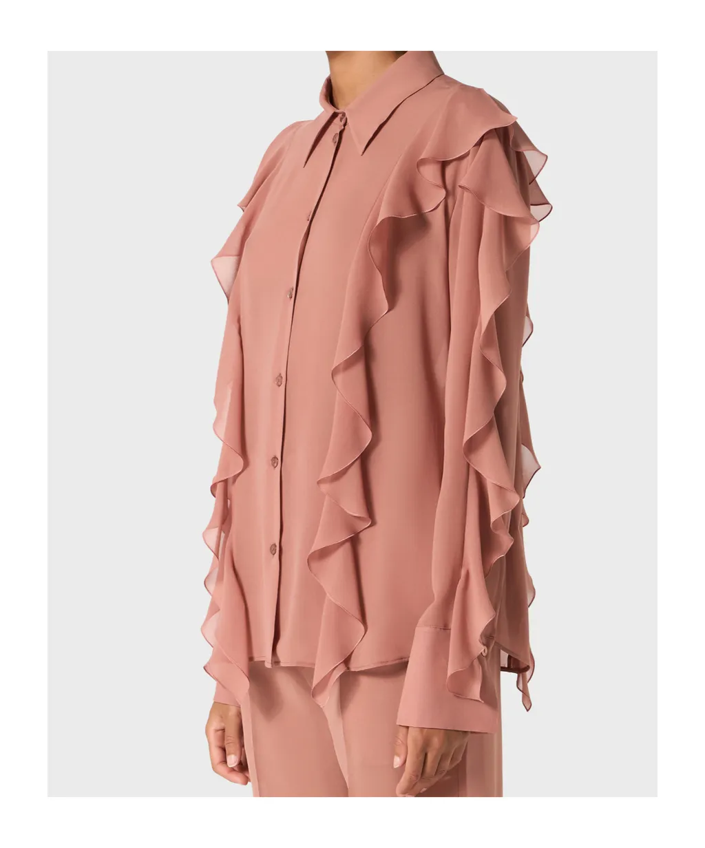 Long Sleeved Ruffled Shirt