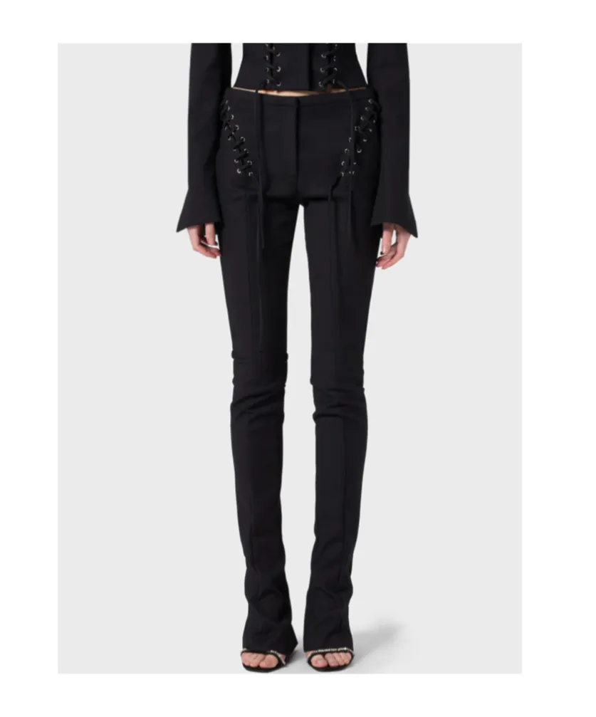 Lace-Up Detail Trousers
