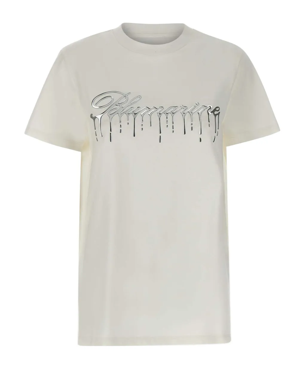 Raised-Logo Crewneck T-Shirt