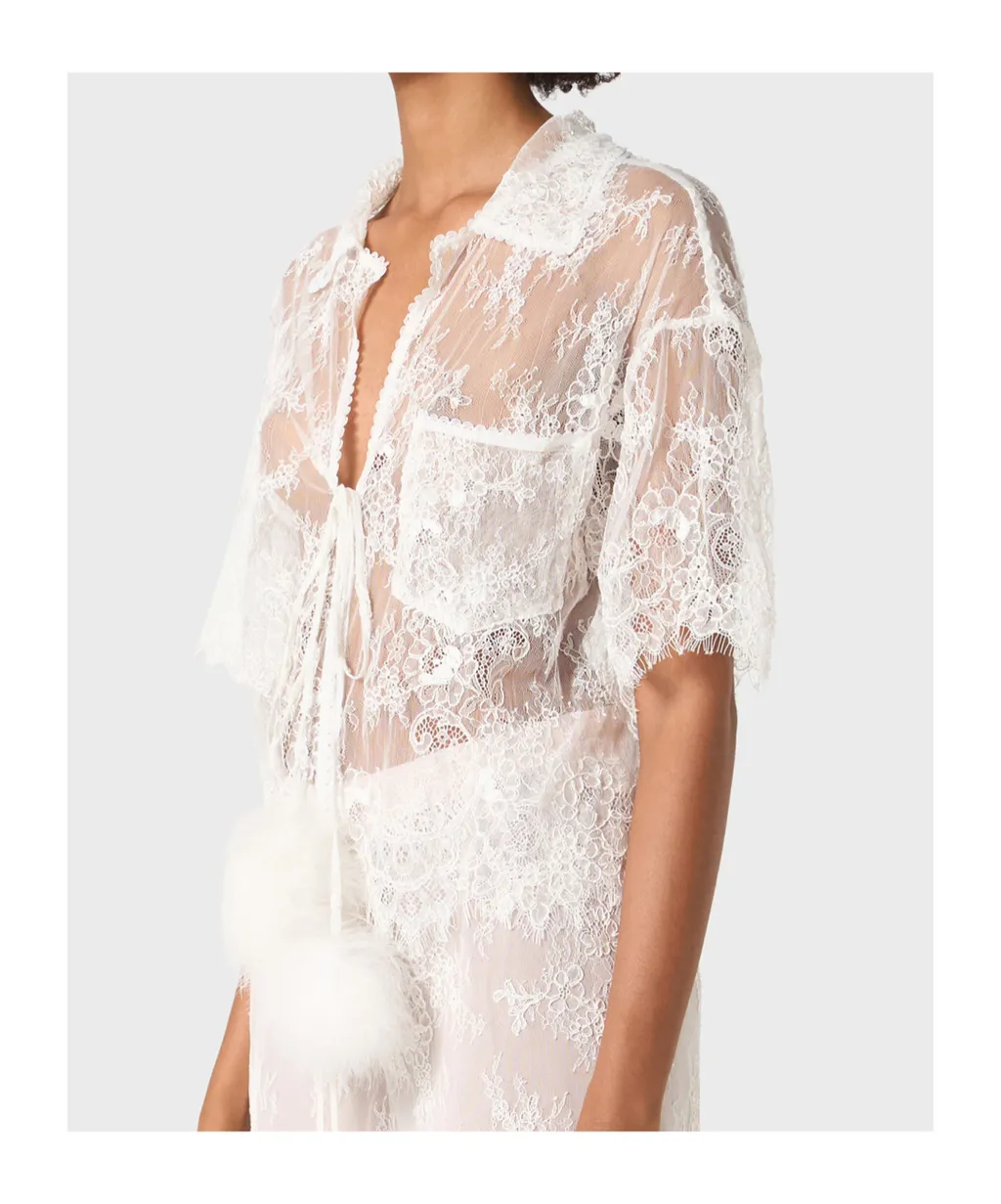 Lace Boxy Shirt