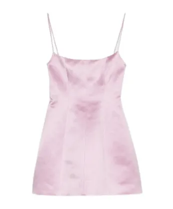 Spaghetti Strap Satin Mini Dress