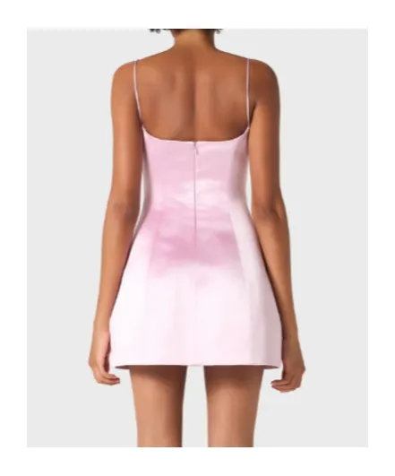 Spaghetti Strap Satin Mini Dress