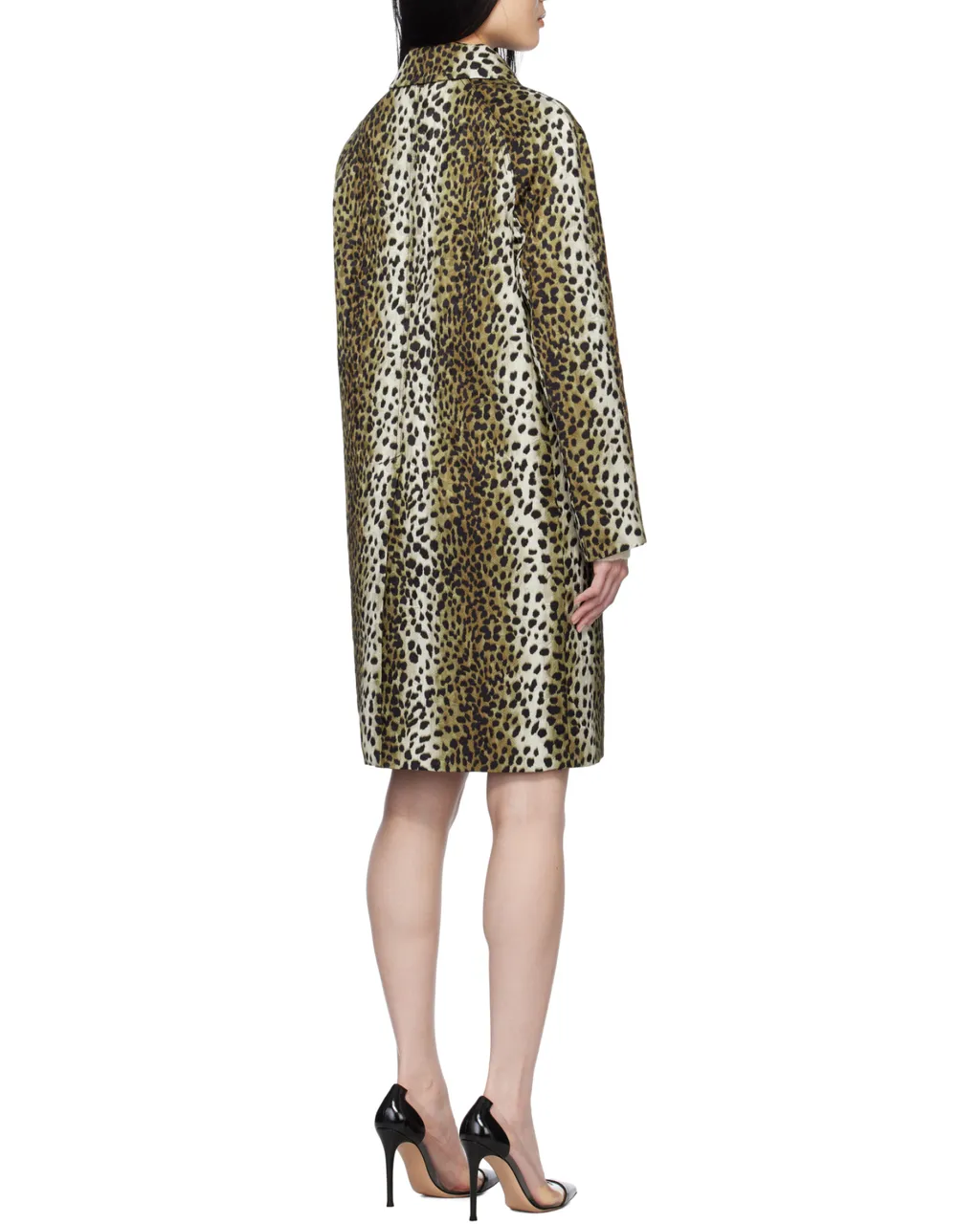Patterned Button-Up Coat