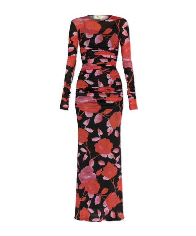 Floral-Print Maxi Dress