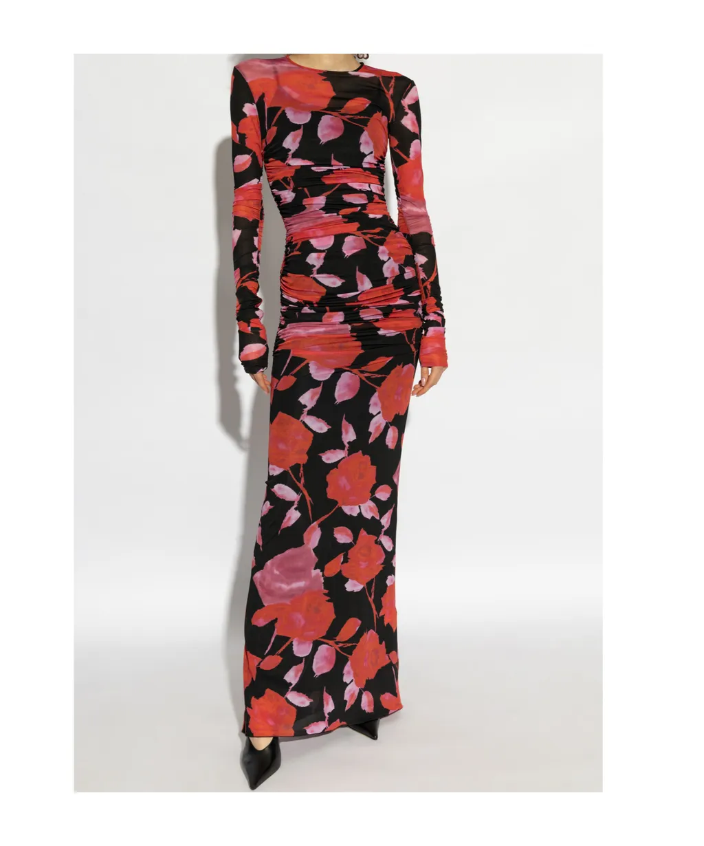Floral-Print Maxi Dress