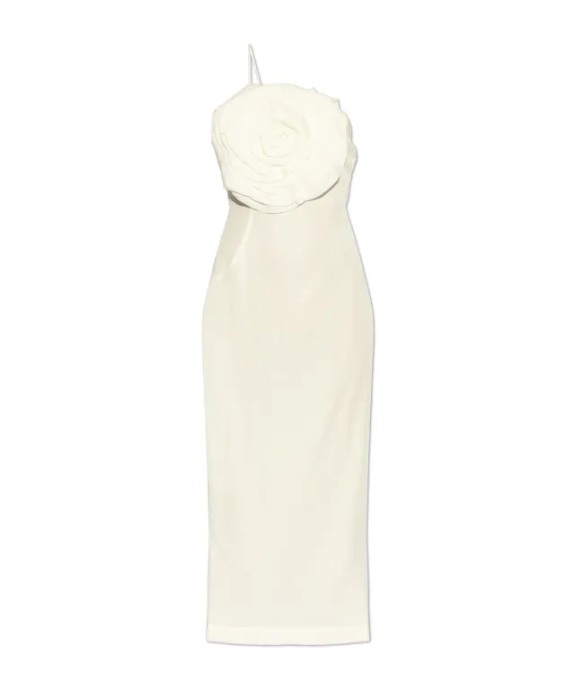 Single-Shoulder Midi Dress