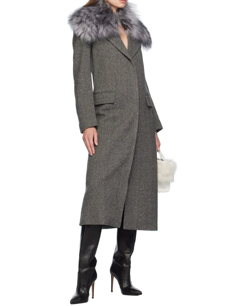Herringbone Pattern Coat