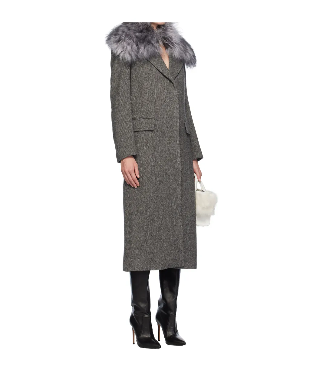Herringbone Pattern Coat