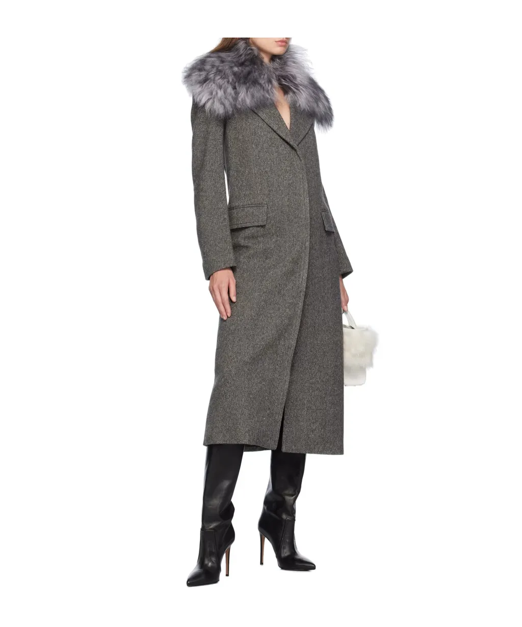 Herringbone Pattern Coat
