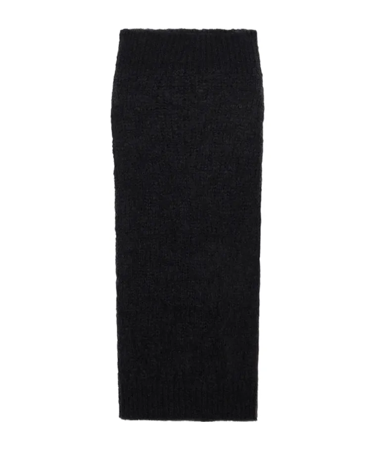 Brushed Knitted Maxi Skirt