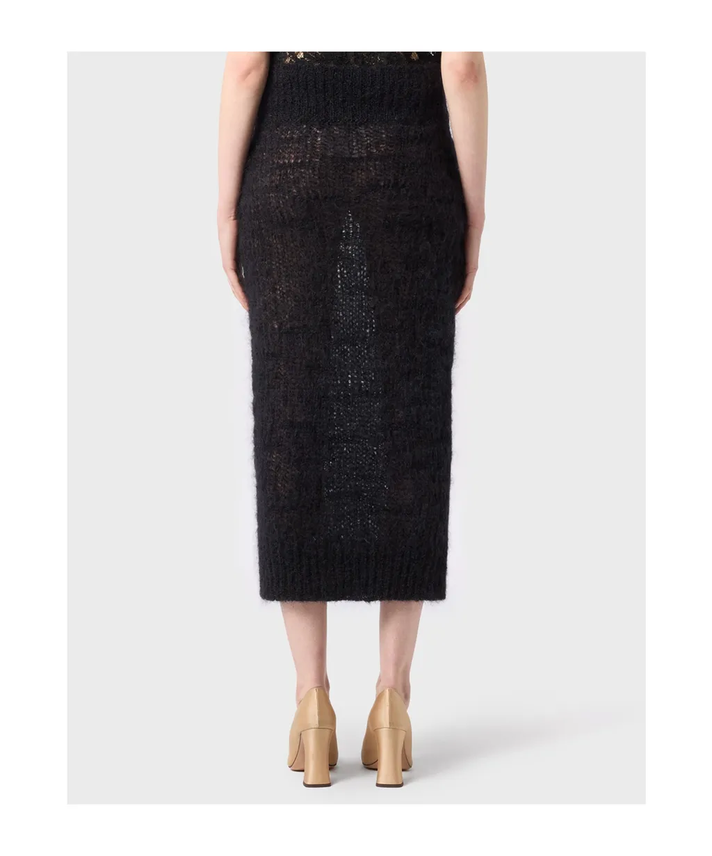 Brushed Knitted Maxi Skirt