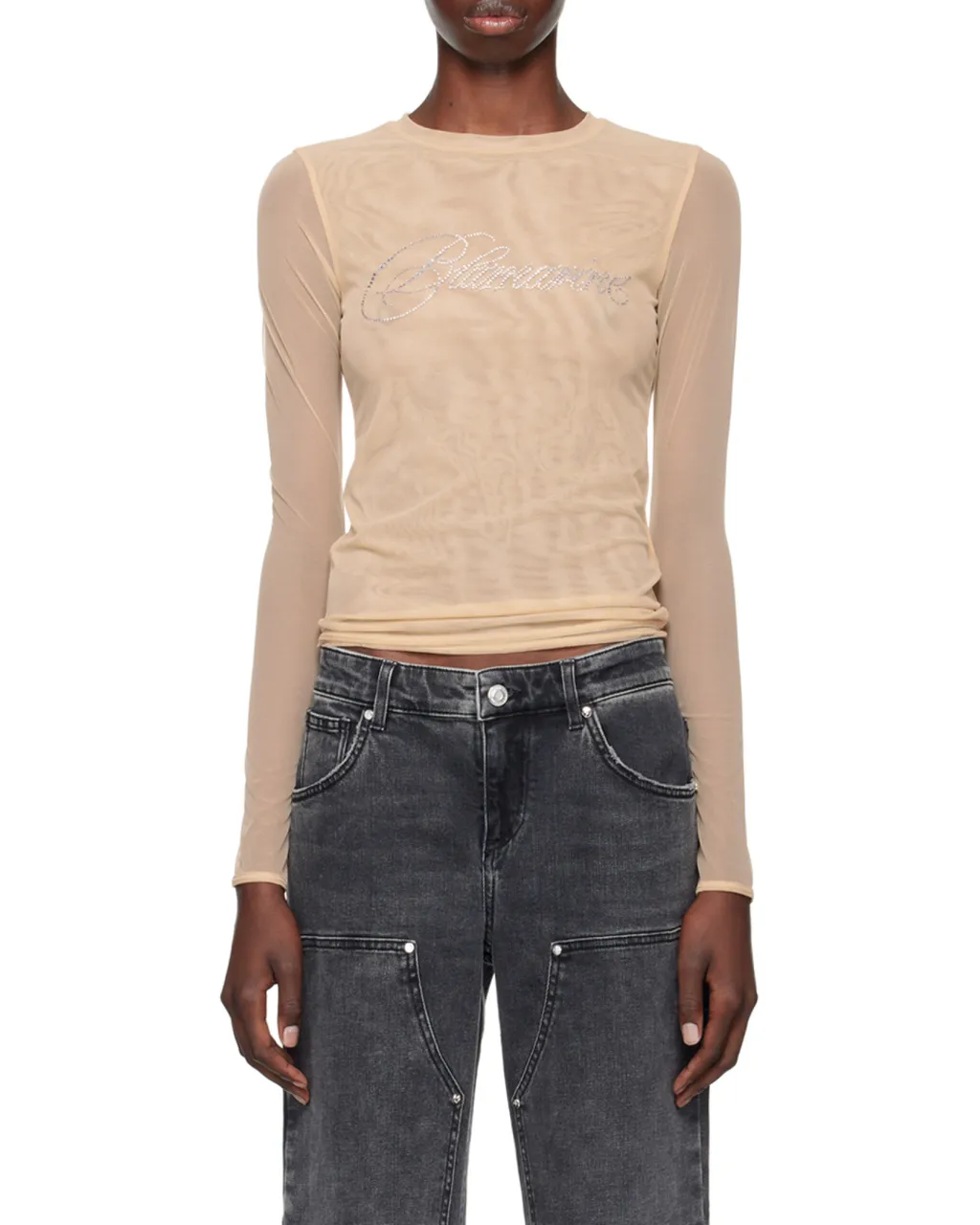 Long-Sleeved Elastic T-Shirt