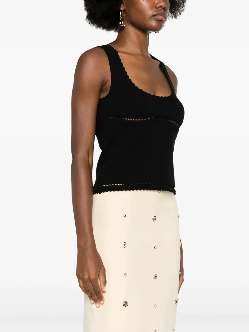 Cut-Out Detailed Tank Top