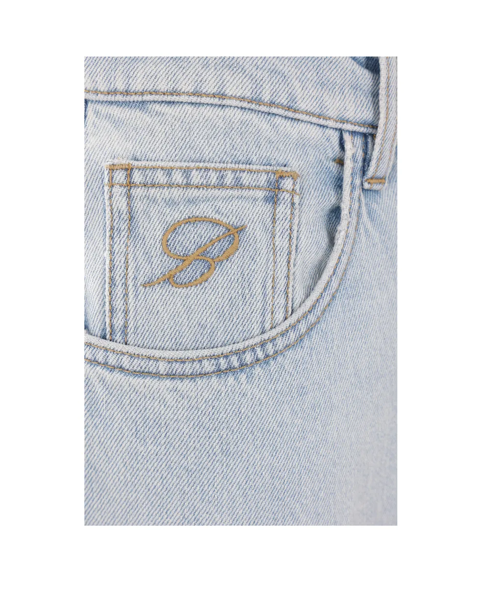 Logo Patch Straight-Leg Jeans