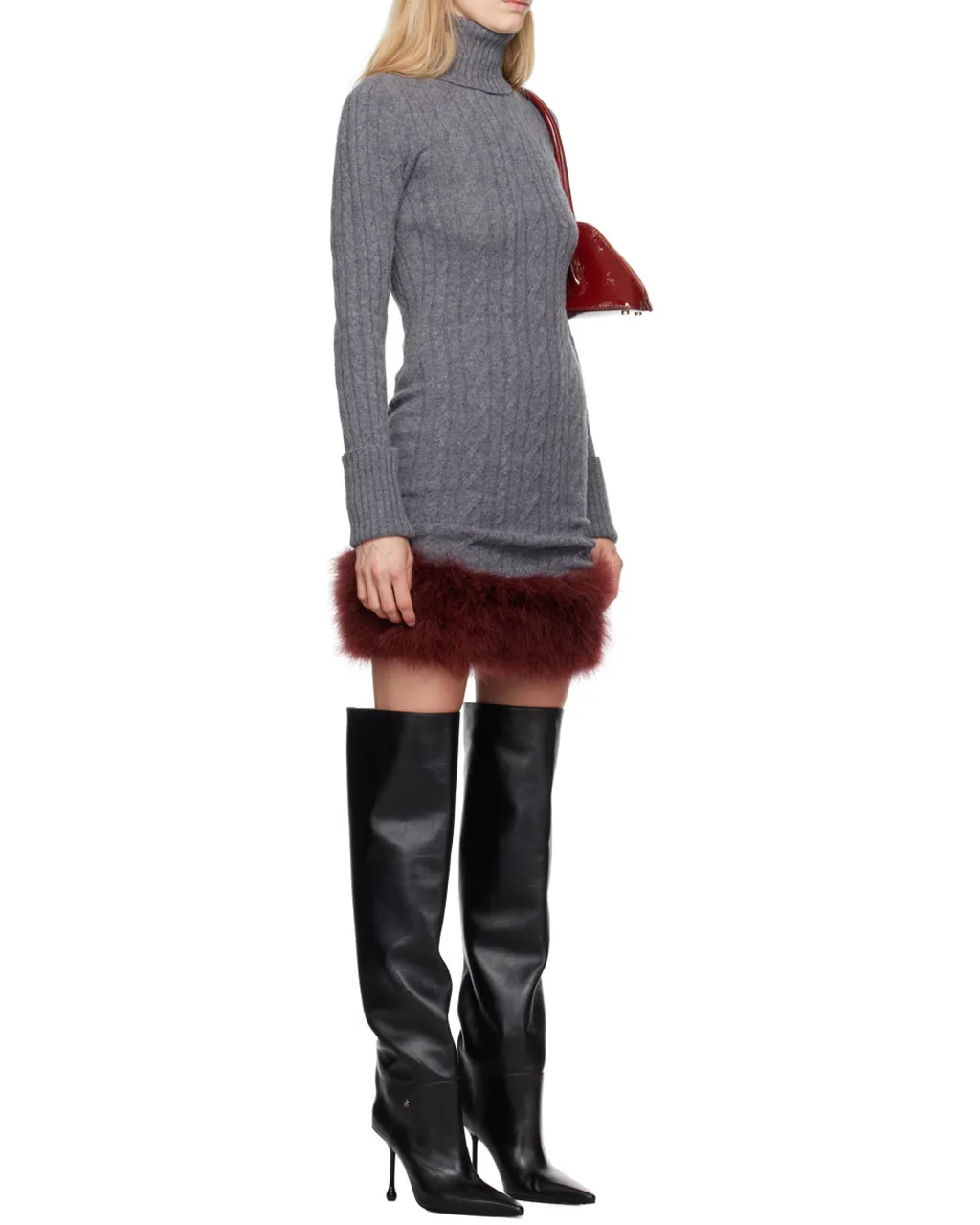 Knitted High-Necked Dress