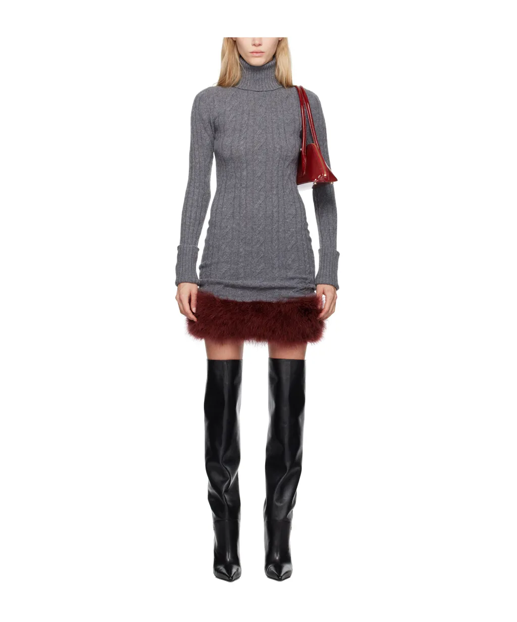 Knitted High-Necked Dress