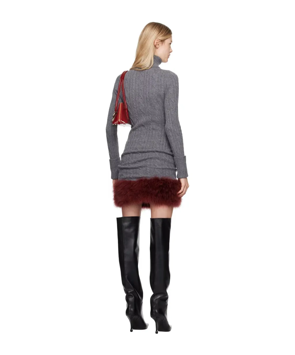 Knitted High-Necked Dress