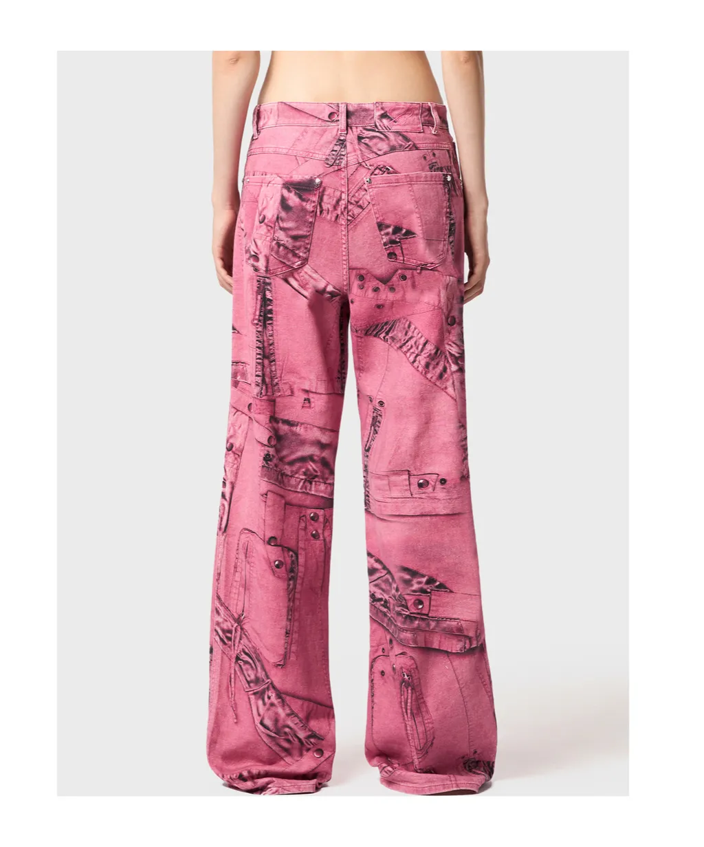 Cargo-Patch Print Puddle Trousers