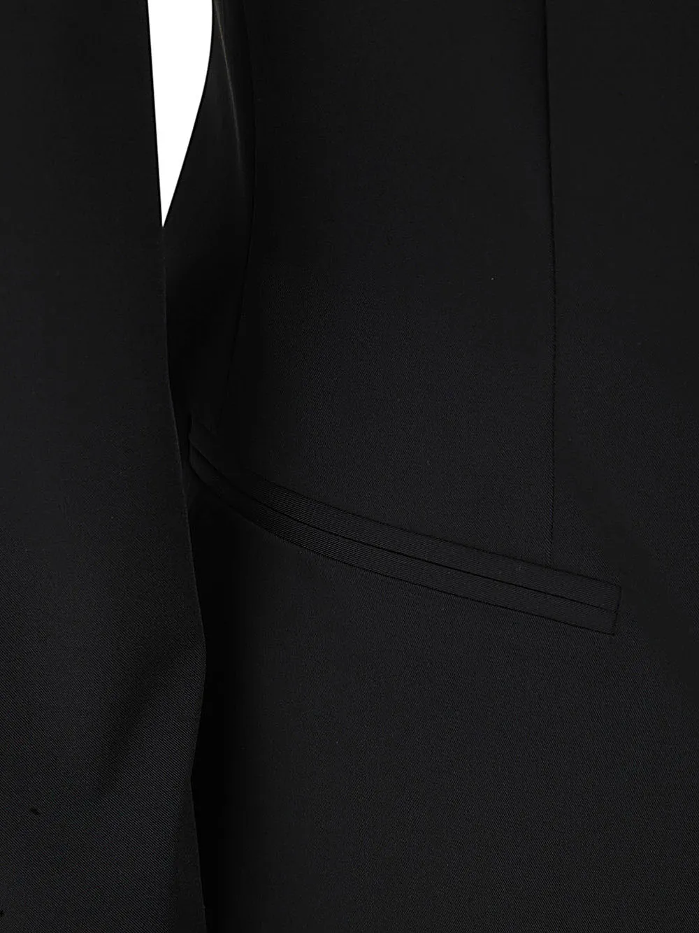 Bow Detailed Single-Breasted Jacket