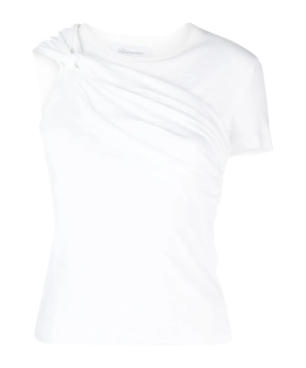 Twist-Detailed Crewneck T-Shirt