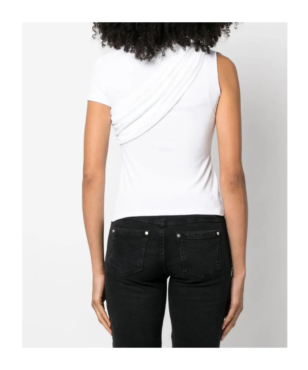 Twist-Detailed Crewneck T-Shirt