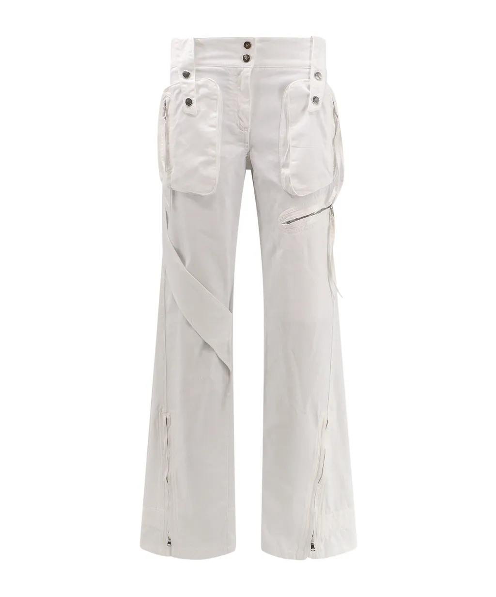 Pocket Design Logo Casual Pants